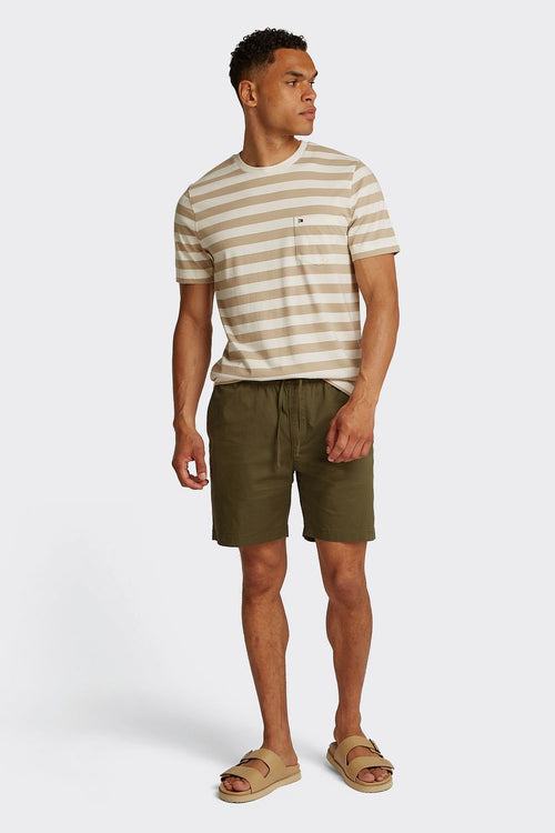 T-shirt streep beige