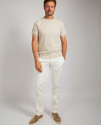 T-shirt isaac stripe piqué pebble