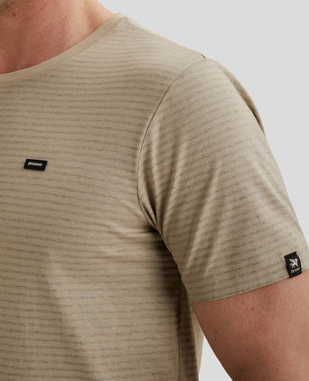 T-shirt streep beige