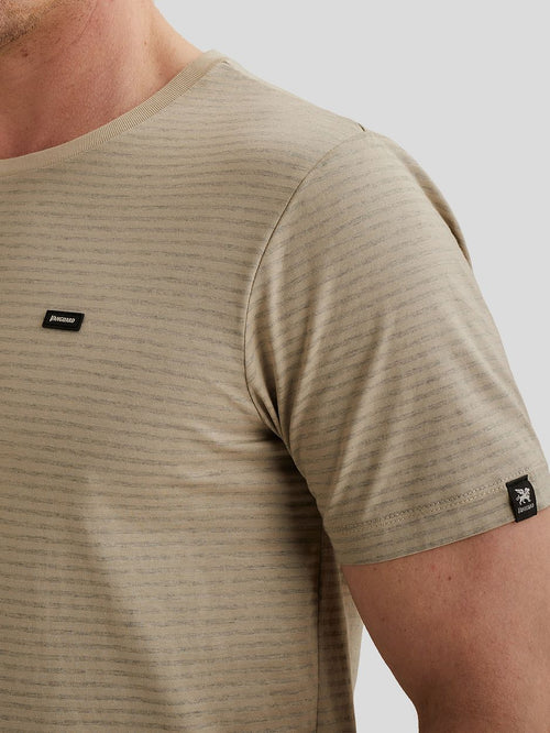 T-shirt streep beige