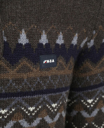 NZA pullover iker nordic wool blend hazel | Regular-fit