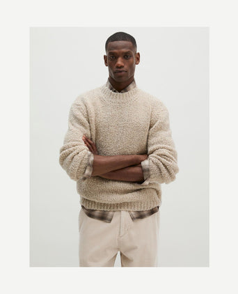 Pullover melange medium beige