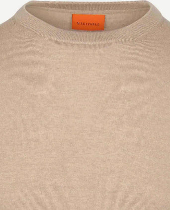 Merino pullover sand