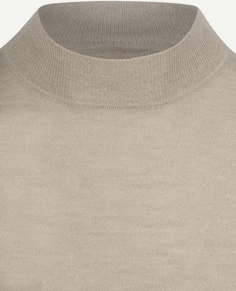 Turtleneck trui merino ecru