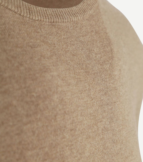 Trui cotton cashmere camel