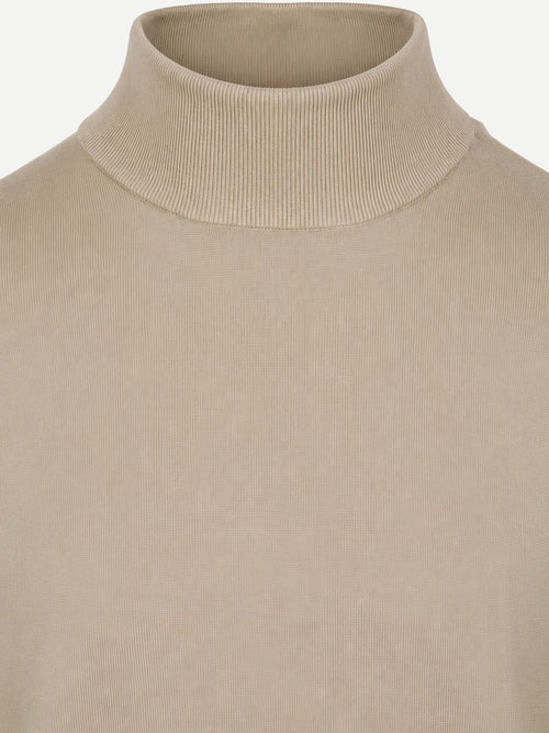 Compact cotton pullover turtle sand