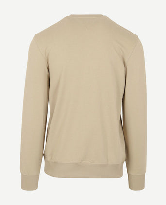 Sweater roundel logo beige