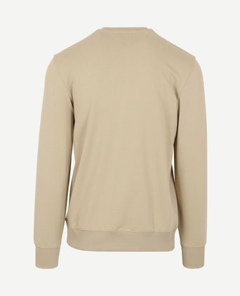 Sweater roundel logo beige