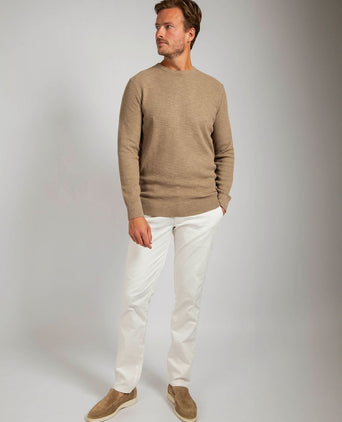 Trui structure slub beige