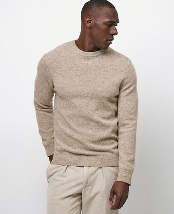 Pullover wol blend sand