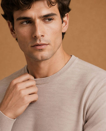 The john pullover merino greige