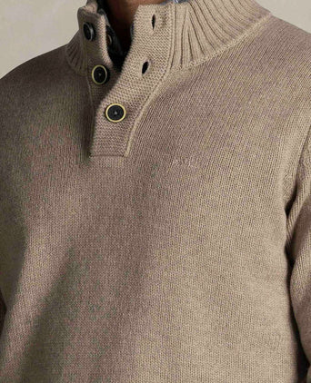 Pullover mocker adan warm beige