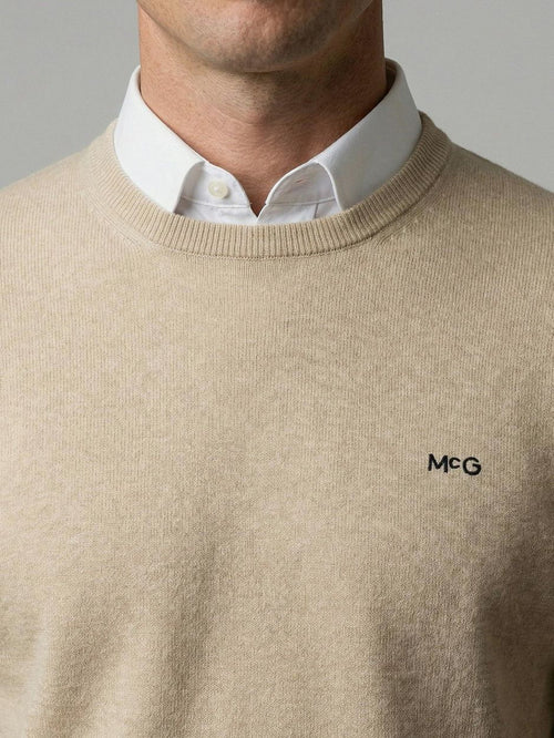 Trui cotton cashmere sand