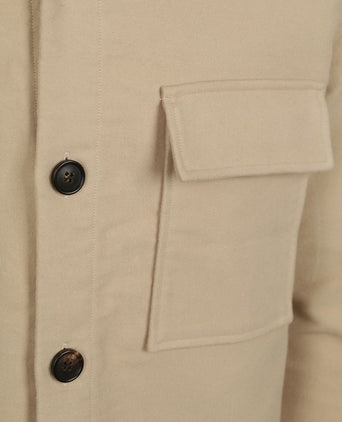 Overshirt moleskin beige