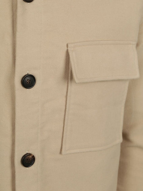 Overshirt moleskin beige