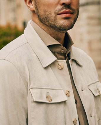 Suitable pasetta overshirt ecru | Regular-fit