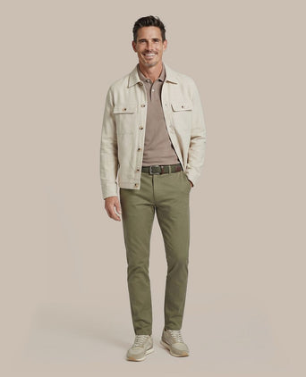 Drop loop overshirt sand