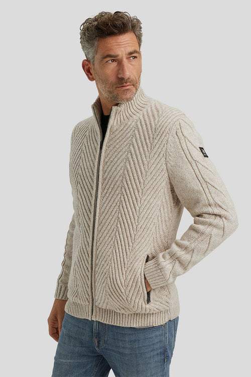 Vest wol blend ecru