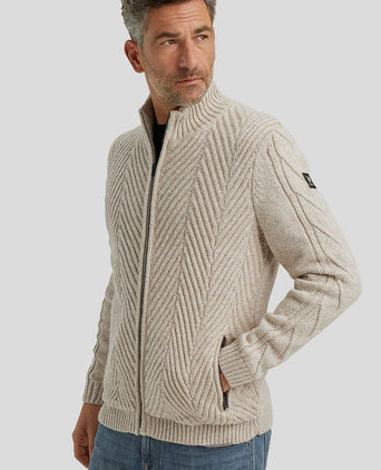 Vest wol blend ecru