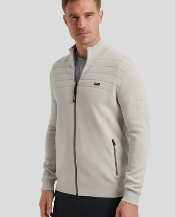 Vest katoen modal blend beige