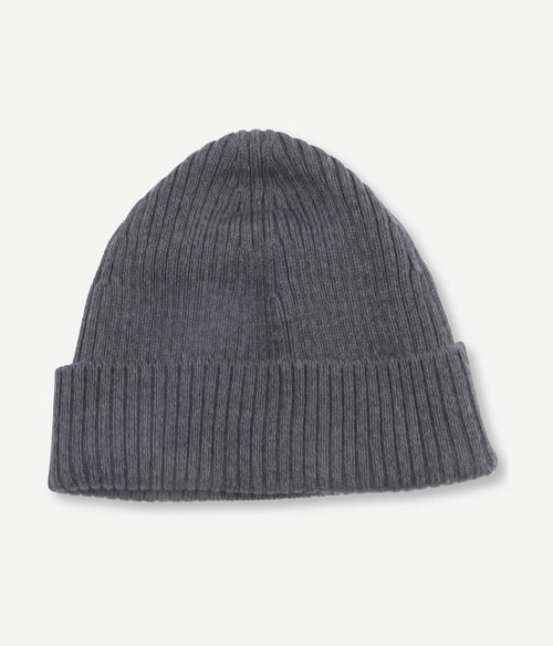 Knitted muts wol antraciet