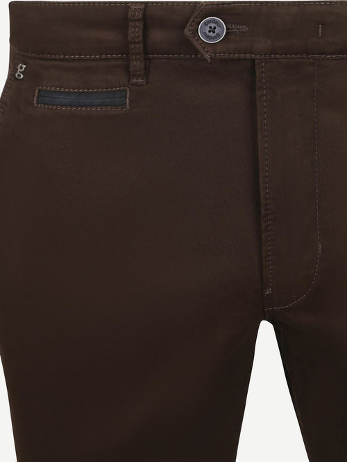 Gardeur chino Benny 3 donkerbruin