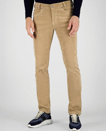 Bill broek corduroy sand