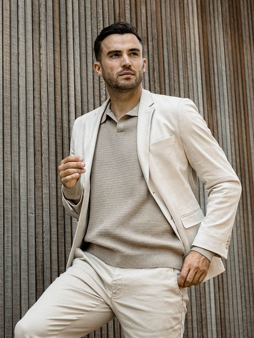 Suitable blazer pasetta ecru | Slim-fit