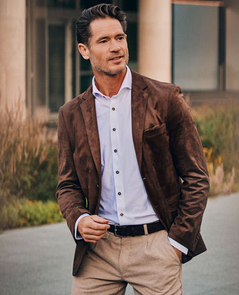 Suitable blazer pasetta cognac | Slim-fit
