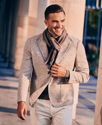 Knitted colbert unlined beige
