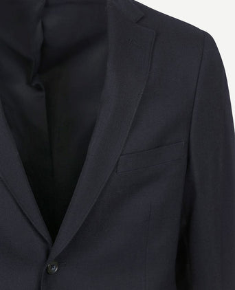 Classic colbert wol blend donkerblauw