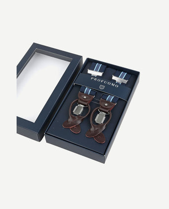 Luxe bretel donkerblauw-lichtblauw
