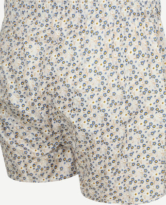 Boxershort bloem grijs