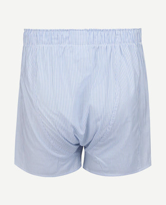 Boxershort striped Oxford blauw