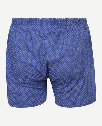 Boxershort geoprint blauw