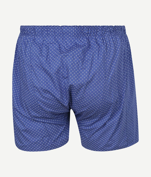 Boxershort geoprint blauw
