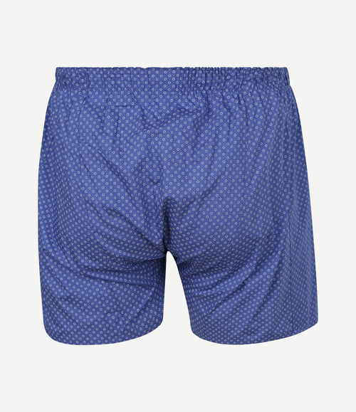 Boxershort geoprint blauw