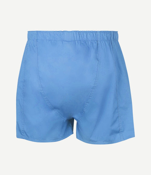 Boxer mid blue poplin