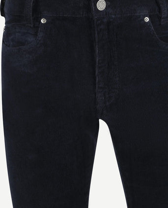 Bill broek corduroy donkerblauw
