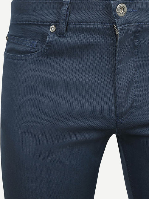 Broek bruno structured donkerblauw