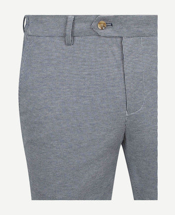 Das pantalon houndstooth donkerblauw