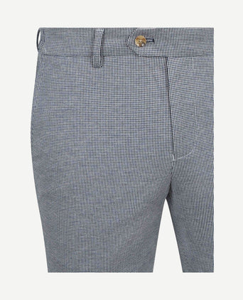 Das pantalon houndstooth donkerblauw