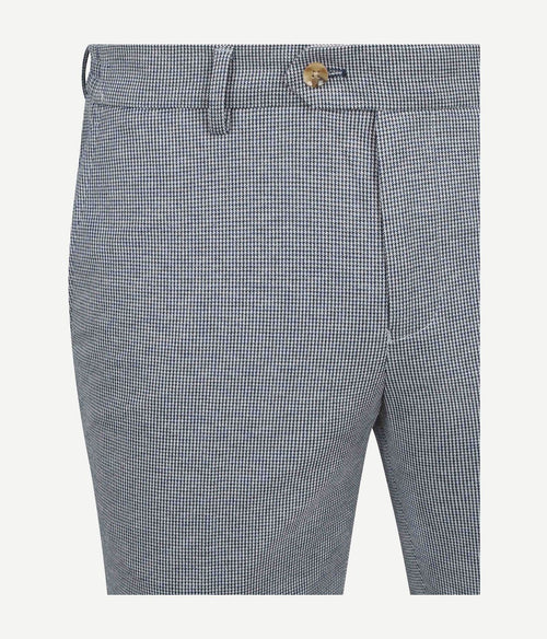 Das pantalon houndstooth donkerblauw