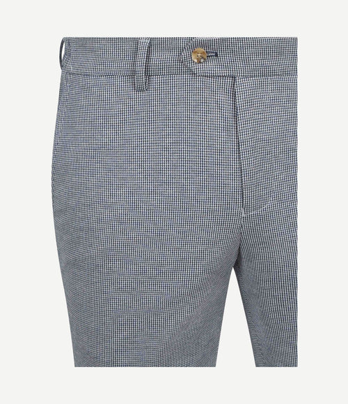 Das pantalon houndstooth donkerblauw