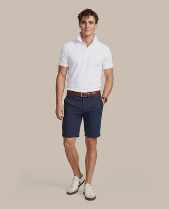 Milwau short linen donkerblauw