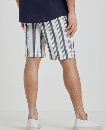 Short strepen blauw