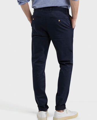 Chino garment dye donkerblauw