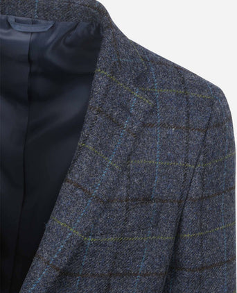 Colbert wol donkerblauw