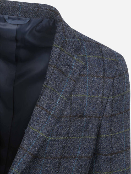 Colbert wol donkerblauw