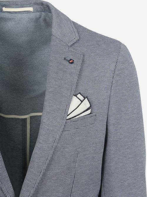 Colbert fame houndstooth donkerblauw